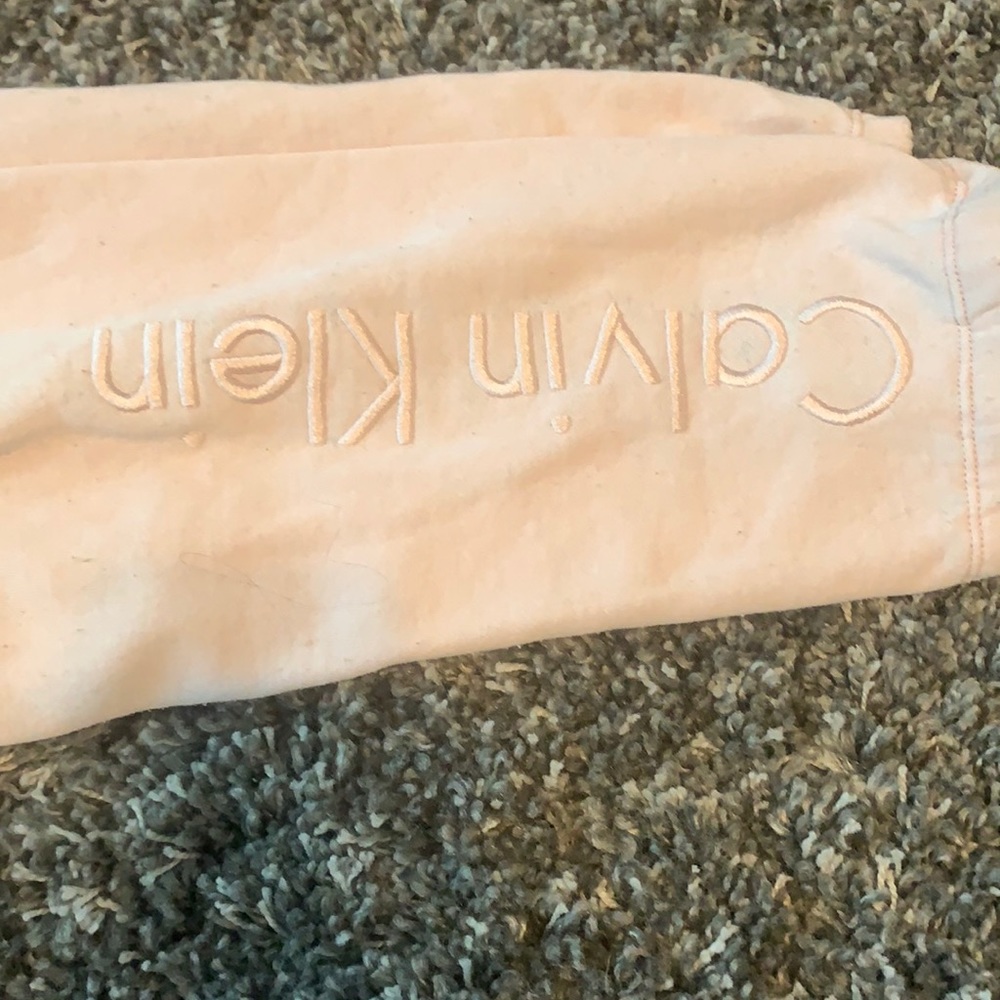 calvin klein pink sweat pants